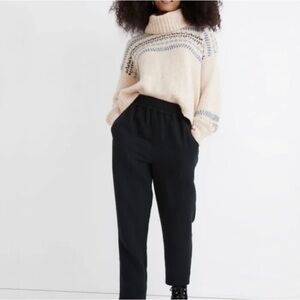 Madewell Classic Black Cropped Pants
